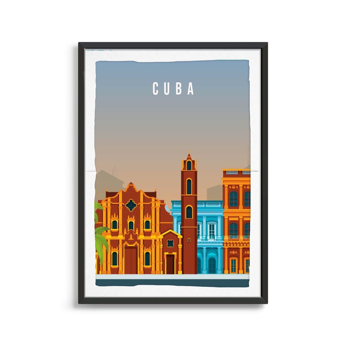 Cuba City Poster City Art City Wall Art City Print City Poster City Print Travel Gift Travel Illustration - Image 2