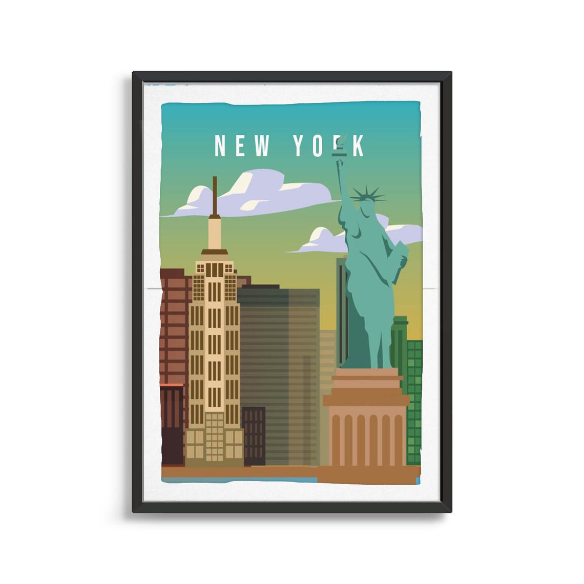 New York City Poster City Art City Wall Art City Print City Poster City Print Travel Gift Travel Illustration