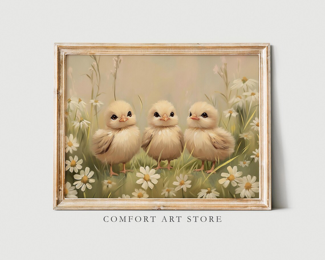 Easter Baby Chicks Art Print, Cute Nursery Decor - Image 4