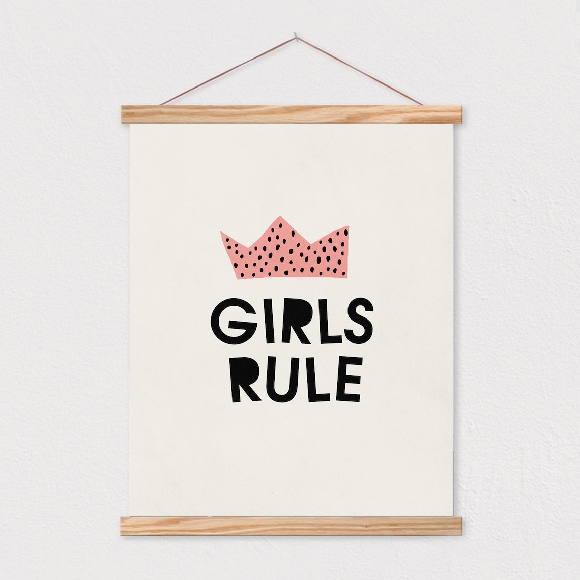 Girls Rule Crown, Mid-Century Modern Art Print - Image 2