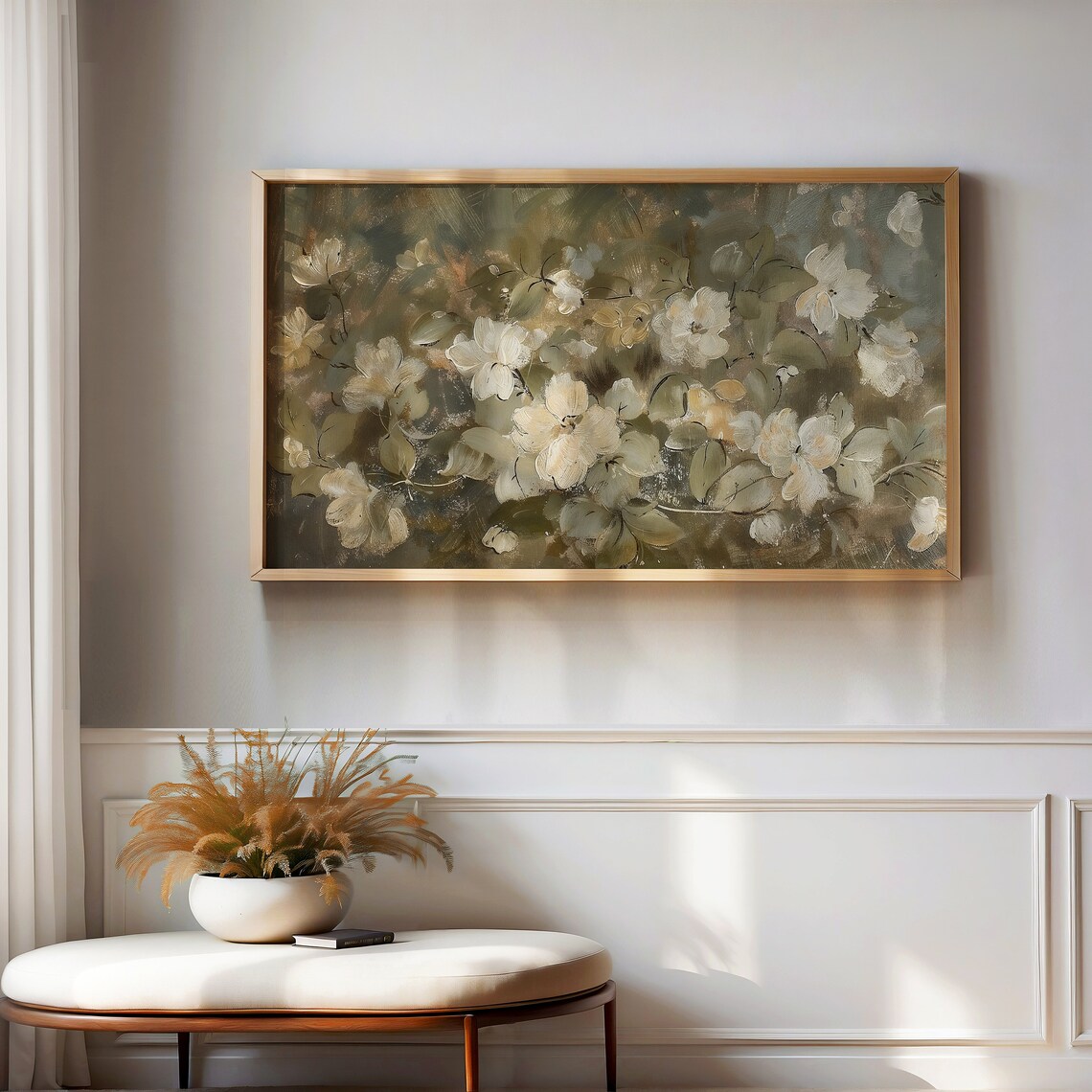 Floral Spring Frame TV Art, Fall Flowers Poster - Image 3