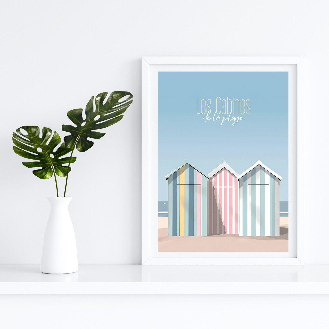 Beachy Seaside Print, Coastal Nautical Decor - Image 4