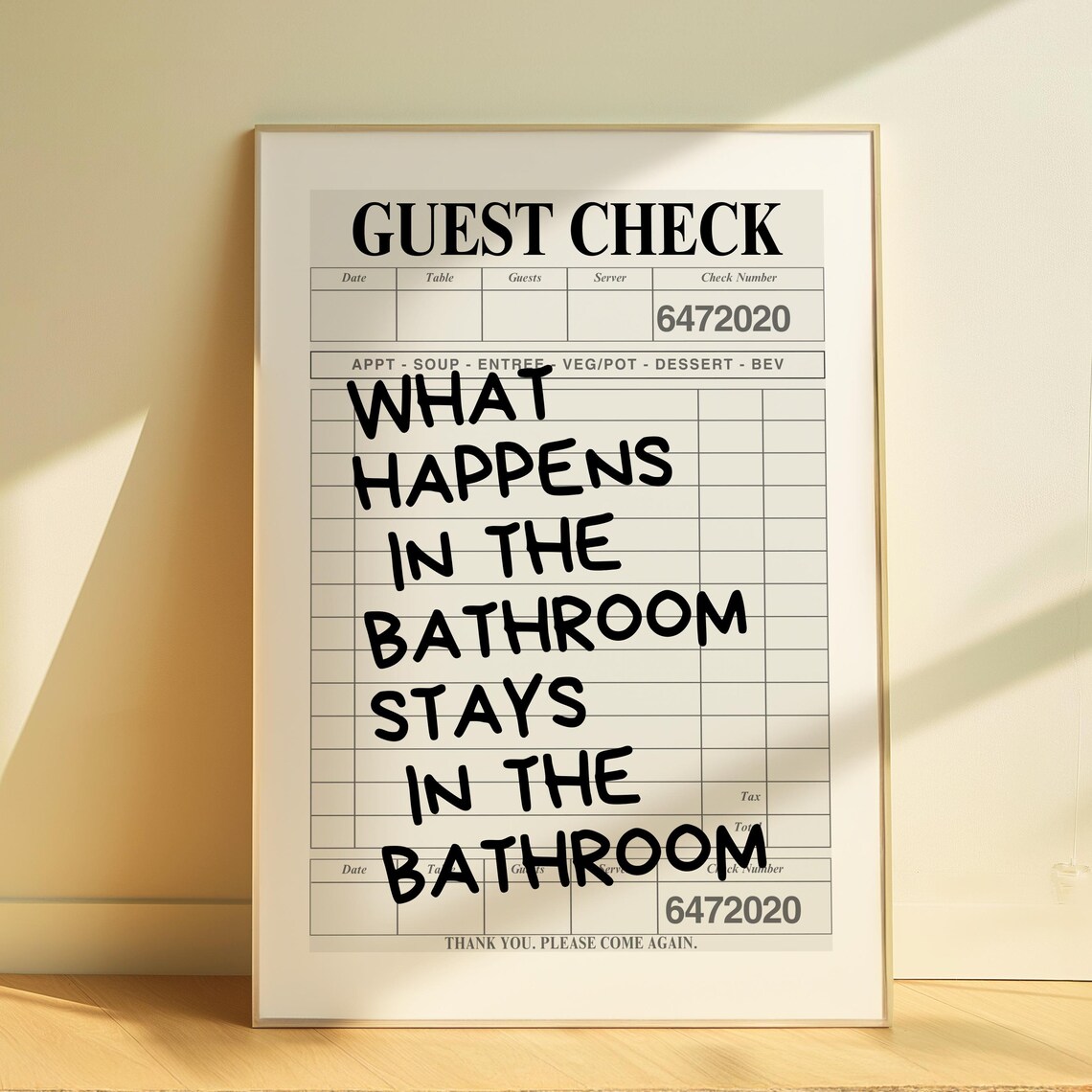 What Happens In The Bathroom Stays In The Bathroom Print - Image 3