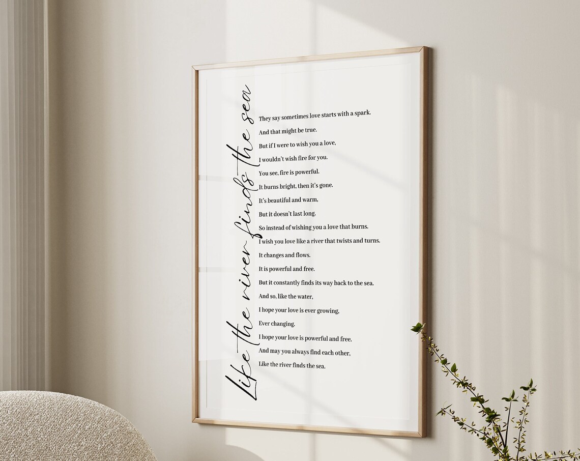 Personalised Poem Print, Custom Text Art Print - Image 4