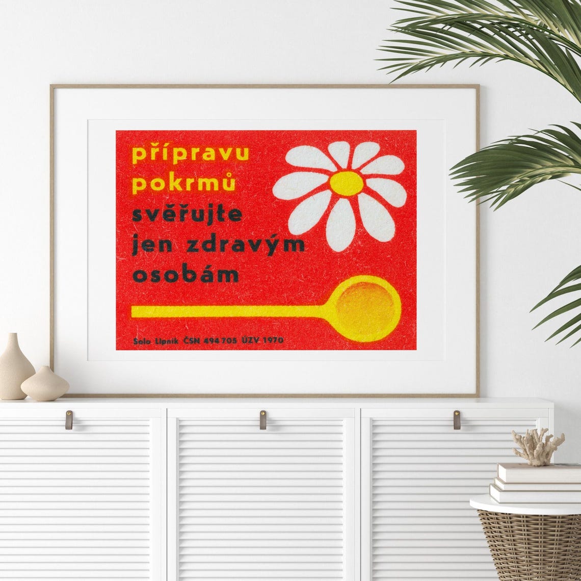 Pripravu Pokrmu Sverujte Zdravym Osobam Czech Daisy Spoon Poster - Image 2