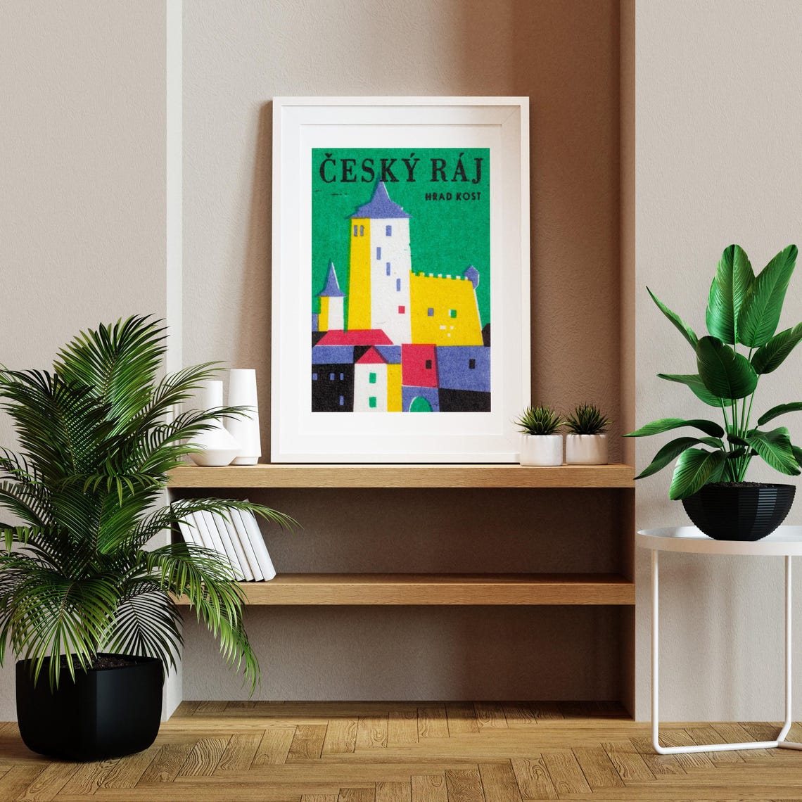 Kost Castle Czech Paradise Vintage Travel Matchbox Label Poster - Image 2