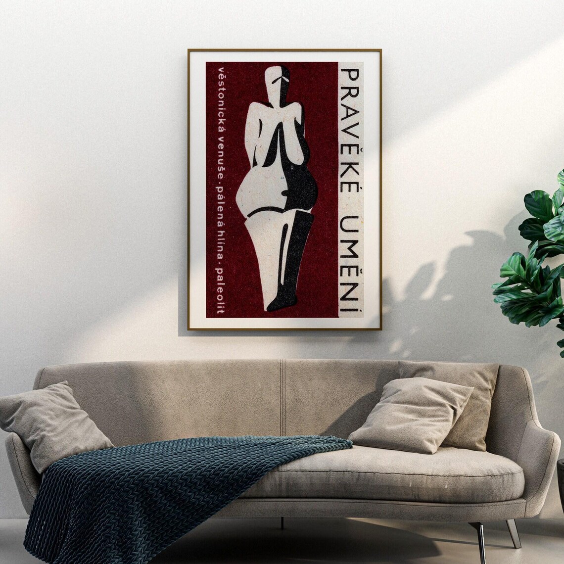 Venus of Vestonice Prehistoric Art Paleolithic Vintage Poster - Image 3