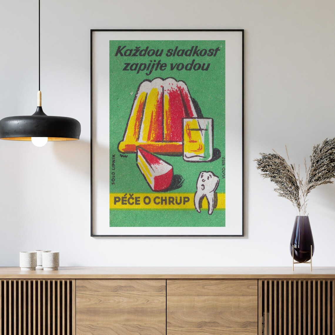 Wash Down Sweets With Water Vintage Poster Print - Image 4