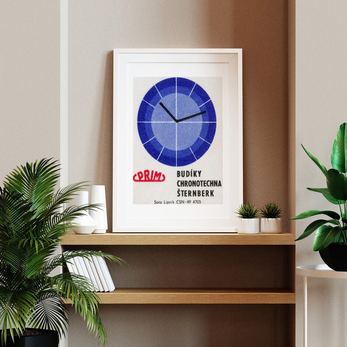 Vintage Prim Alarm Clock Budiky Chronotechna Sternberk Poster - Image 2