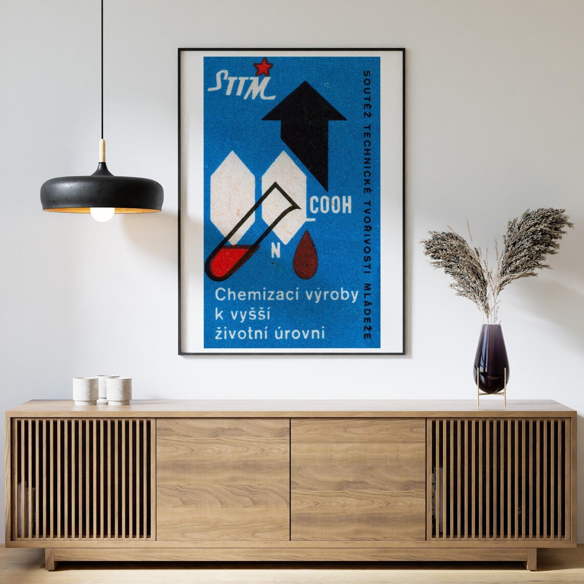 Chemistry For A Better Life Vintage Czech Poster Print - Image 4