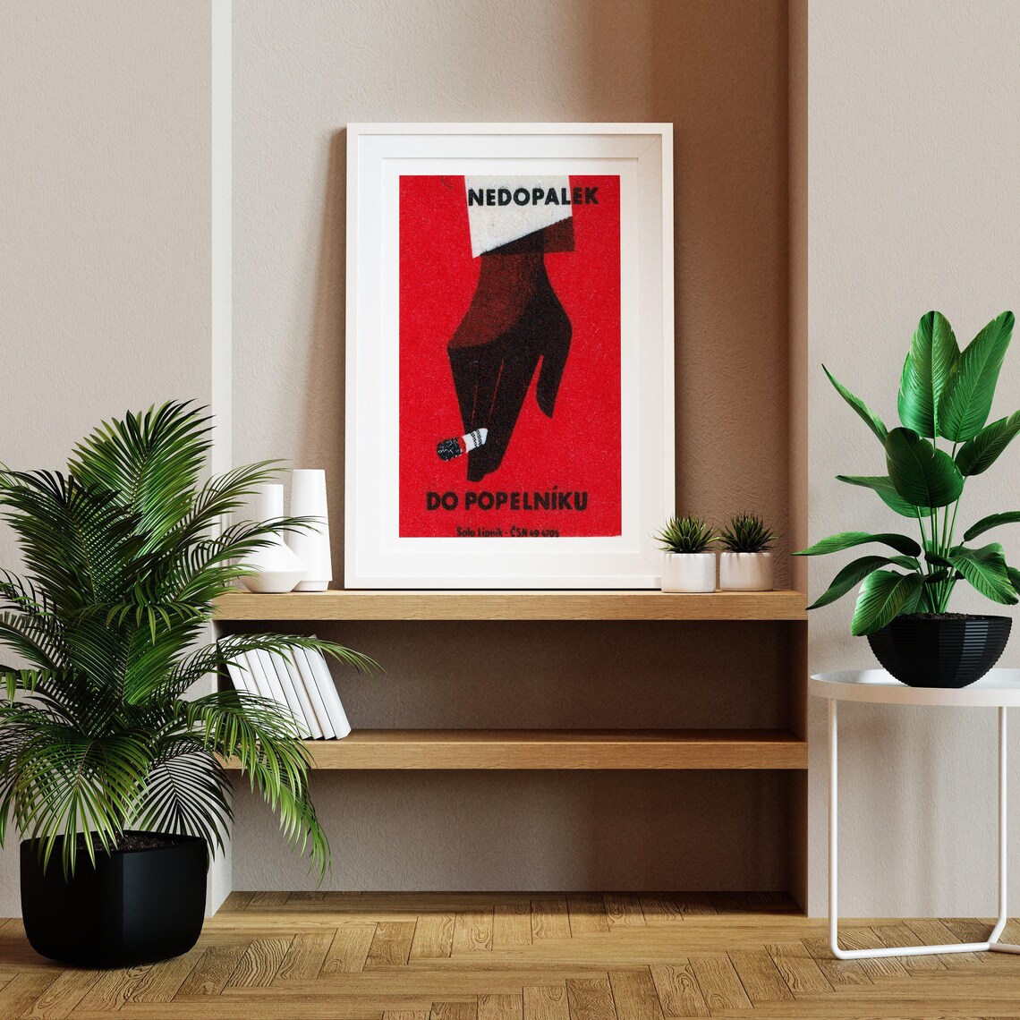 Cigarette Butt To The Ashtray Matchbox Poster - Image 2