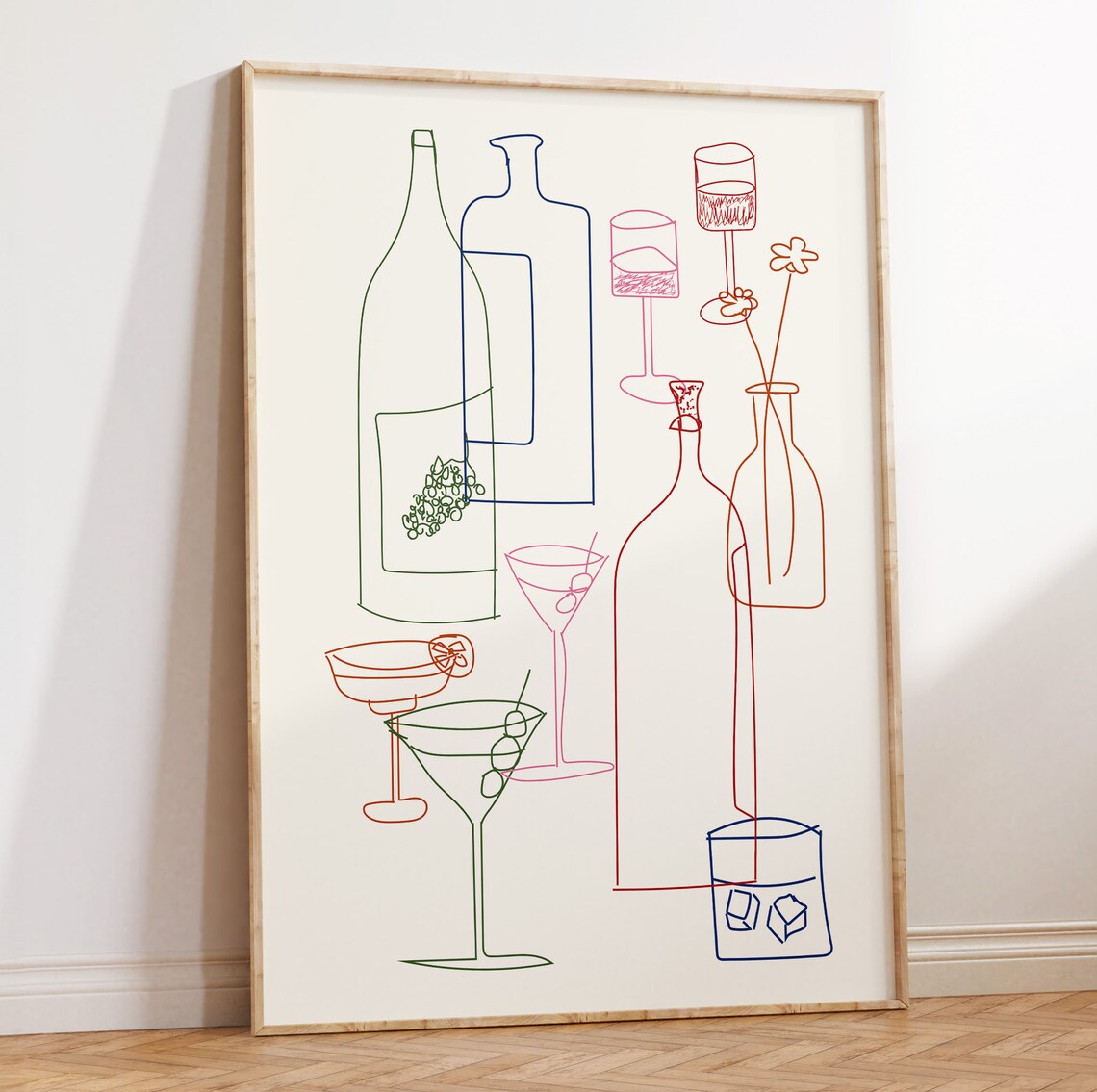 Cocktail Menu Retro Mid-Century Modern Art Print - Image 3