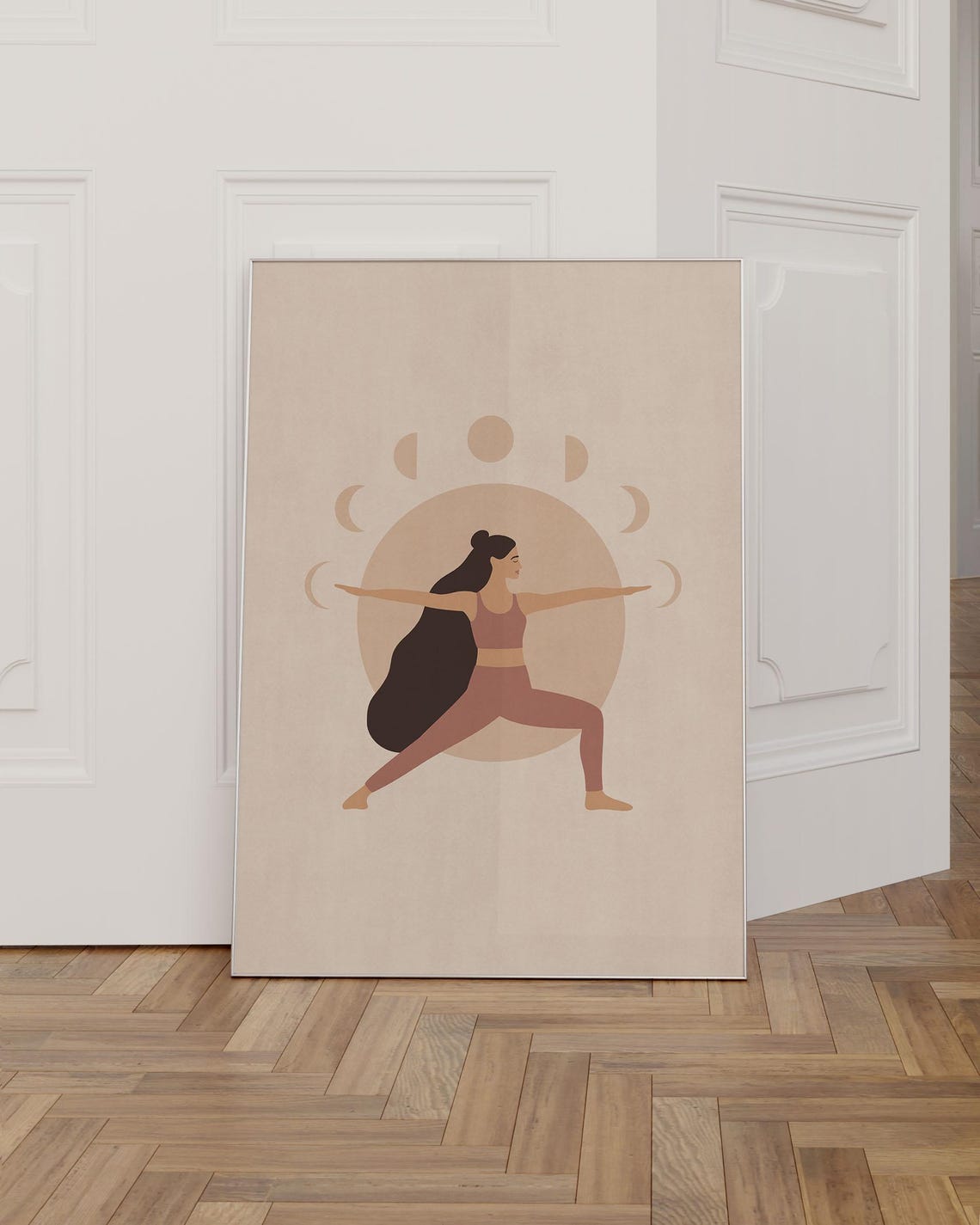 Yoga Pose Meditation Boho Art Print