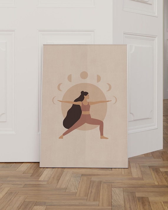 Yoga Pose Meditation Boho Art Print