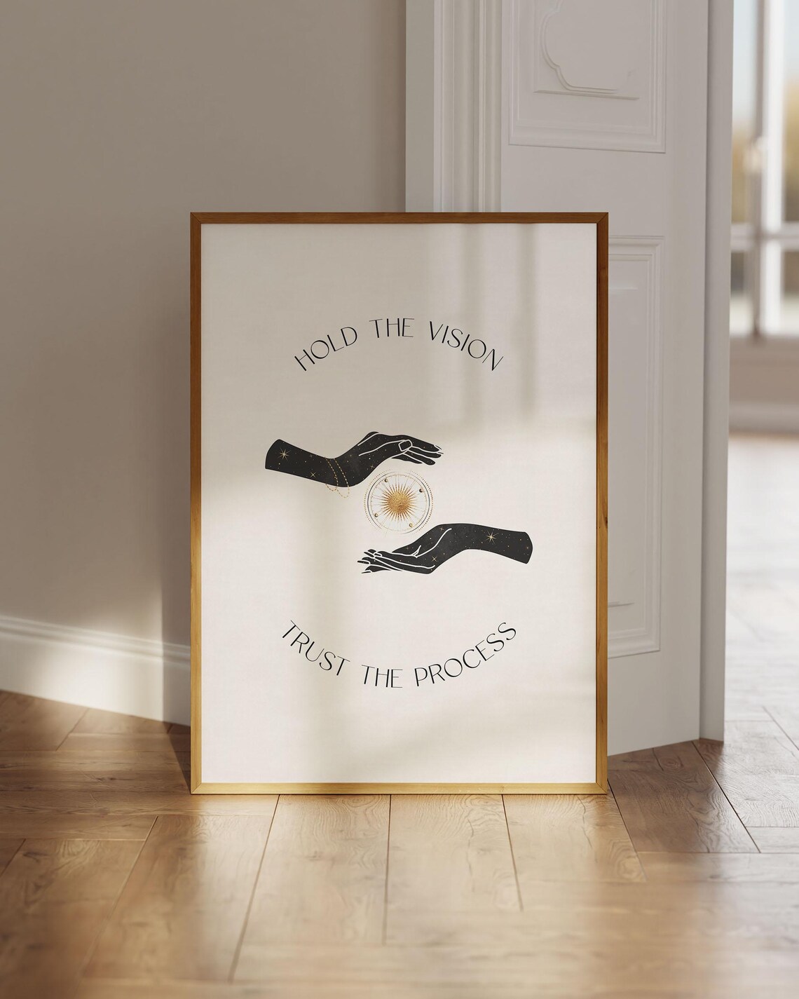 Hold The Vision Trust Process Moon Art Print