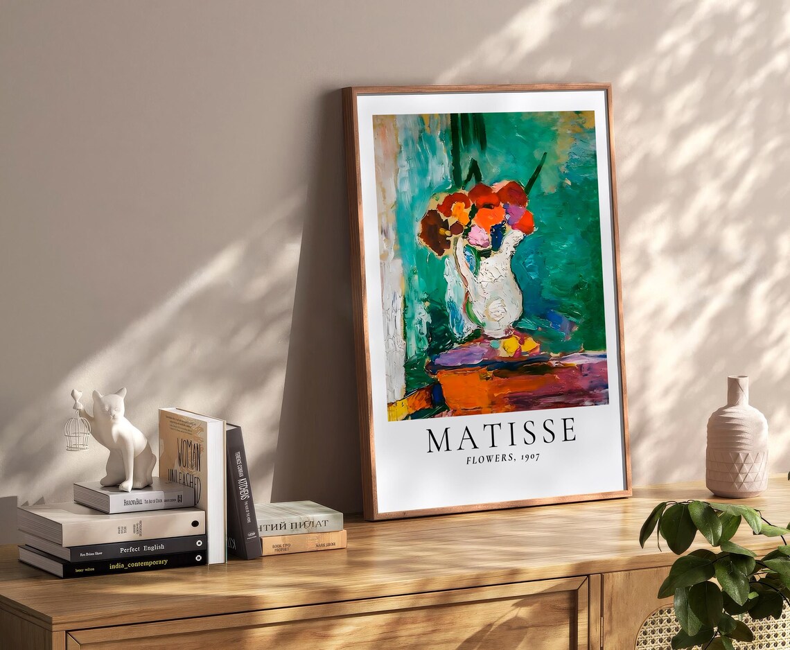 Henri Matisse Flower Boho Style Exhibition Poster Eclectic Prints Gallery Wall Art Retro Trendy Instant - Image 2