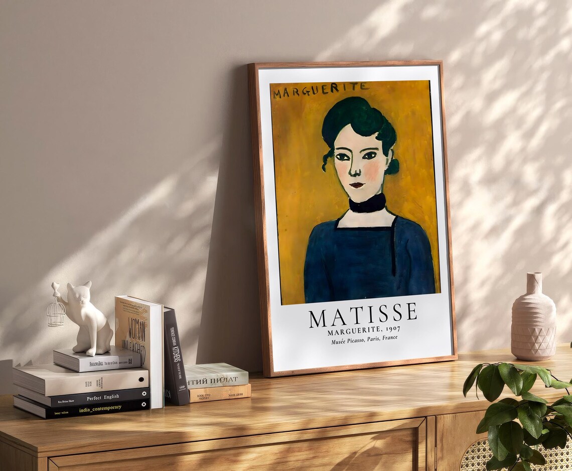 Henri Matisse Portrait Boho Style Exhibition Poster Eclectic Prints Gallery Wall Art Retro Trendy Instant - Image 2