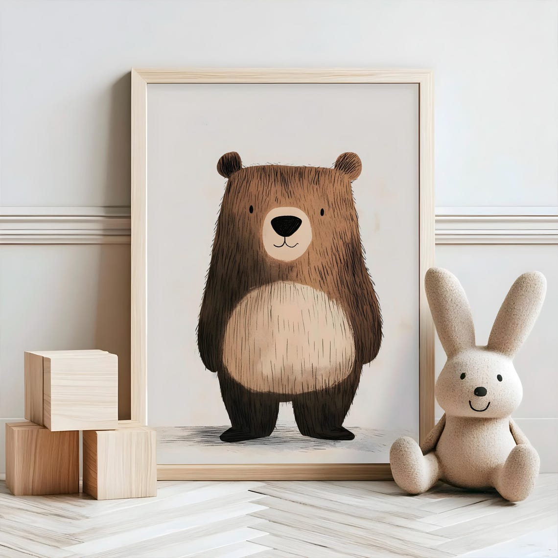 Nursery Decor Baby Room Wall Art Nursery Decor Prints Animal Boho Kids Room Decor Instant Playroom Print - Image 2