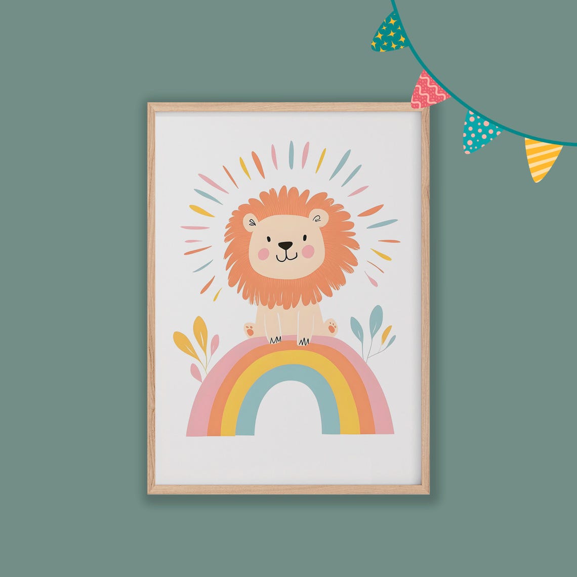 Nursery Decor Baby Room Wall Art Nursery Decor Prints Animal Boho Kids Room Decor Instant Playroom Print