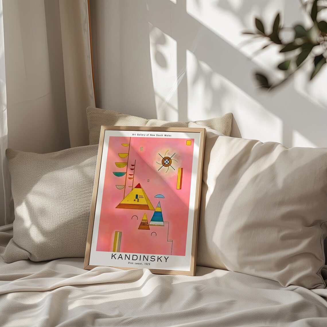 Wassily Kandinsky Pink Sweet 1929 Geometric Gallery Art Print - Image 2