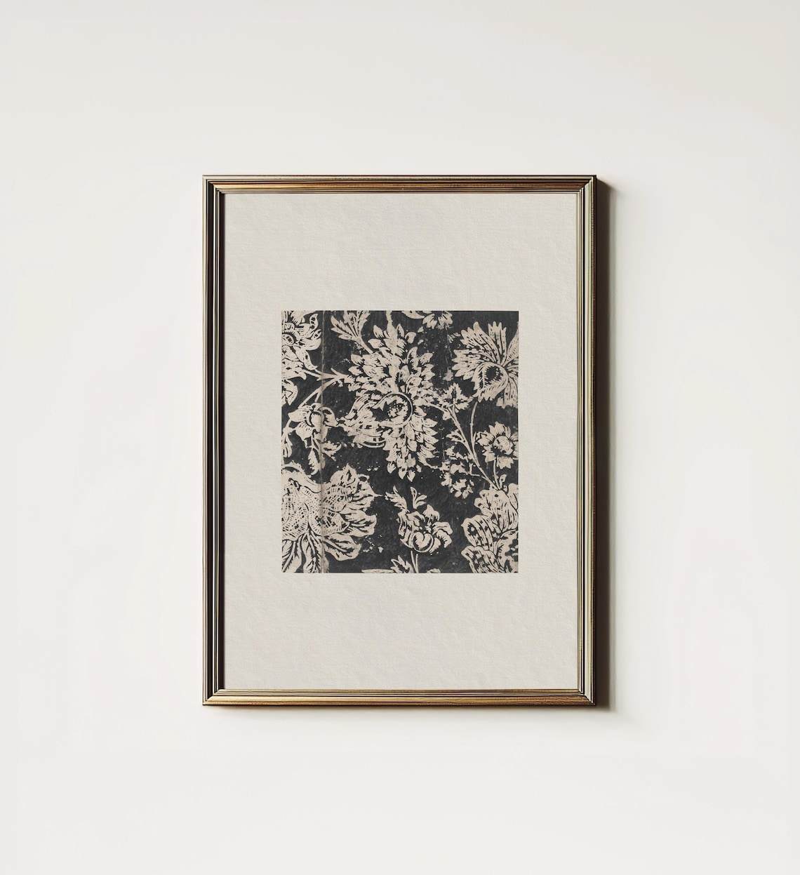 French County Botanical Pattern Art Print, Farmhouse Decor