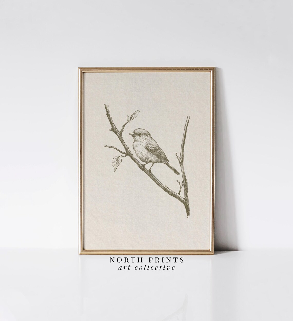 Minimalist Bird Sketch Art Print, Rustic Farmhouse Decor - Image 3