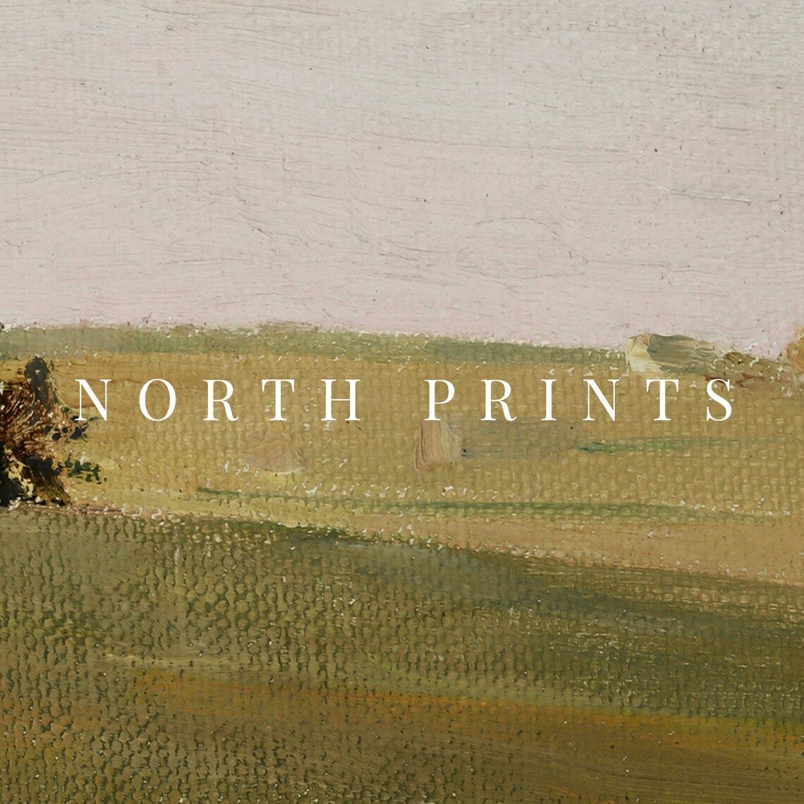 Green Rolling Hills Country Field Vintage Landscape Painting Poster - Image 2