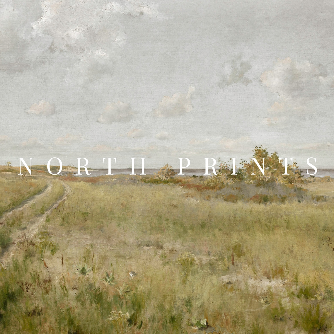 Country Road Summer Field Landscape Art Print - Image 2