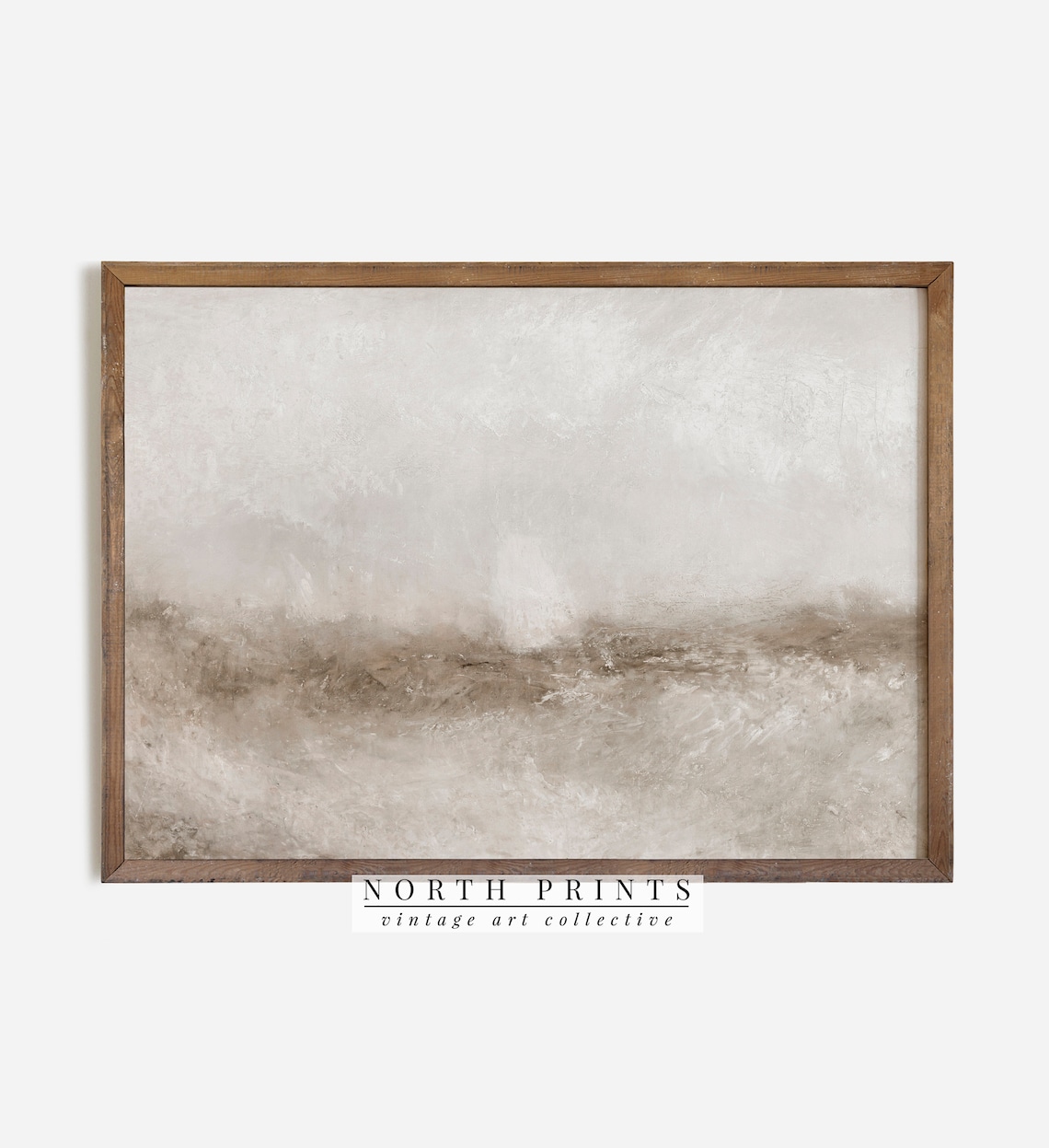 Vintage Abstract Coastal Painting, North Prints Art Print - Image 2