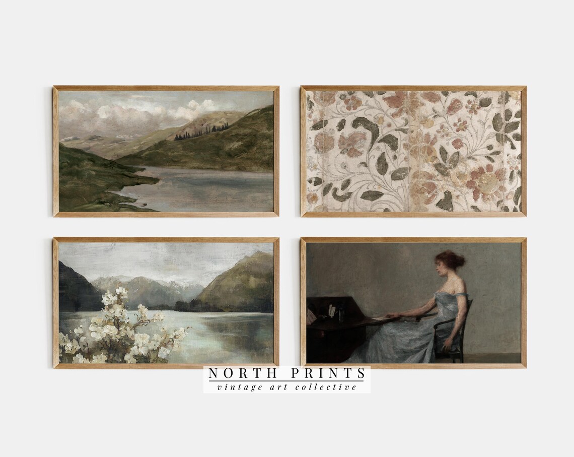 Farmhouse Rustic Moody Art Print Collection, North - Image 3