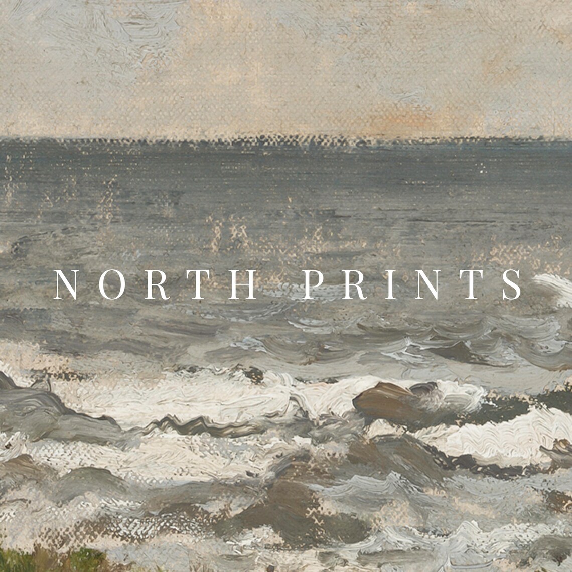 Rustic Summer Coastal Art Print, Vintage Seaside - Image 3
