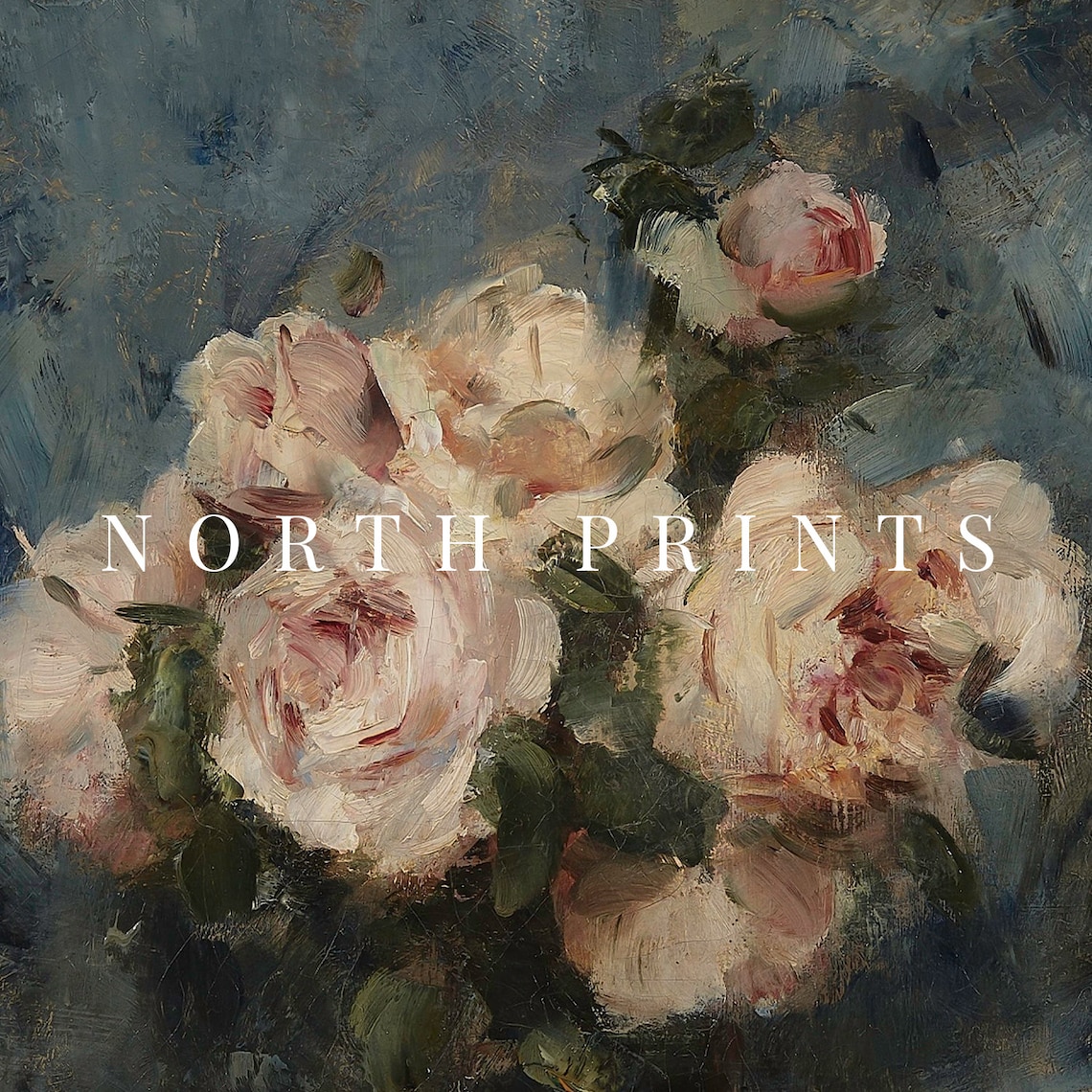 Moody Roses Still Life Painting, Romantic Vintage Art Print - Image 3