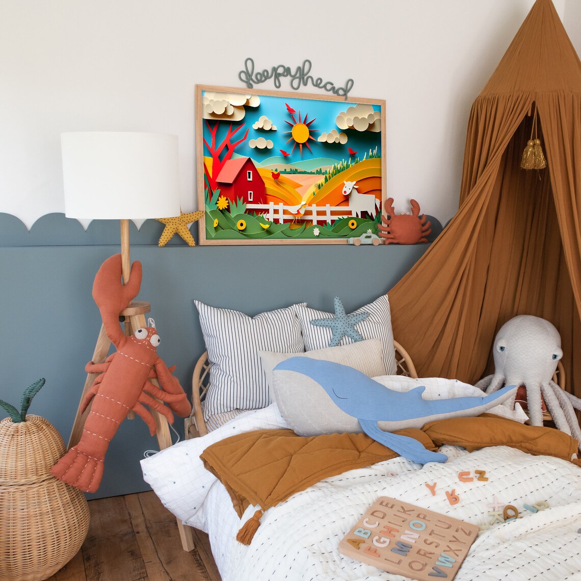 Farm Animal Art Print, Nursery Wall Art - Image 2
