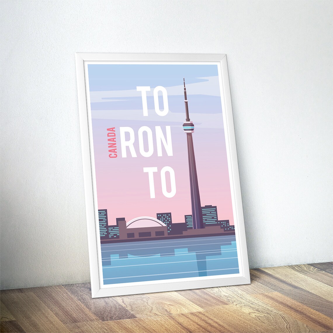 Toronto Vintage Travel Poster, Minimalist Art Print - Image 4