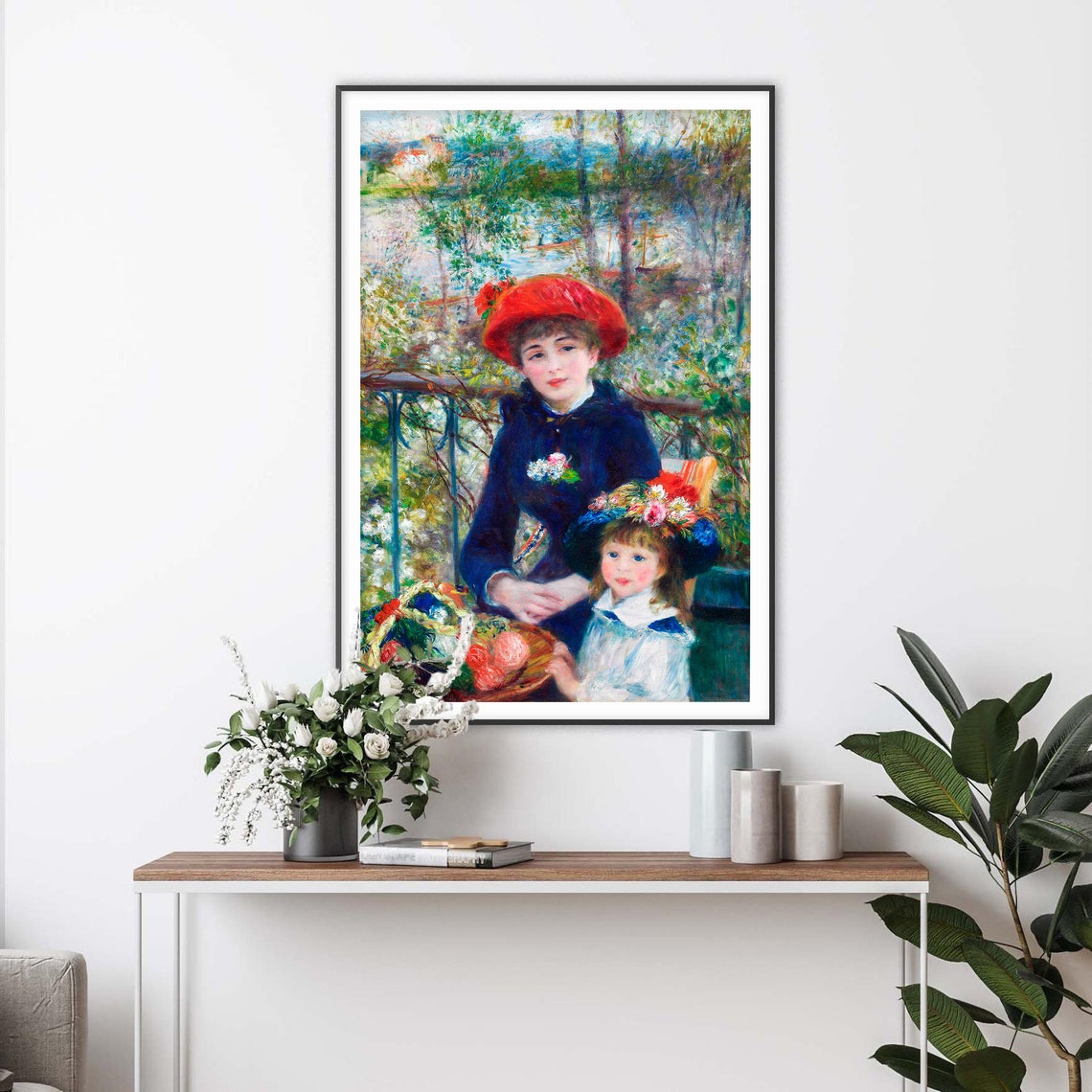 Pierre-Auguste Renoir Two Sisters on the Terrace Impressionist Poster - Image 2