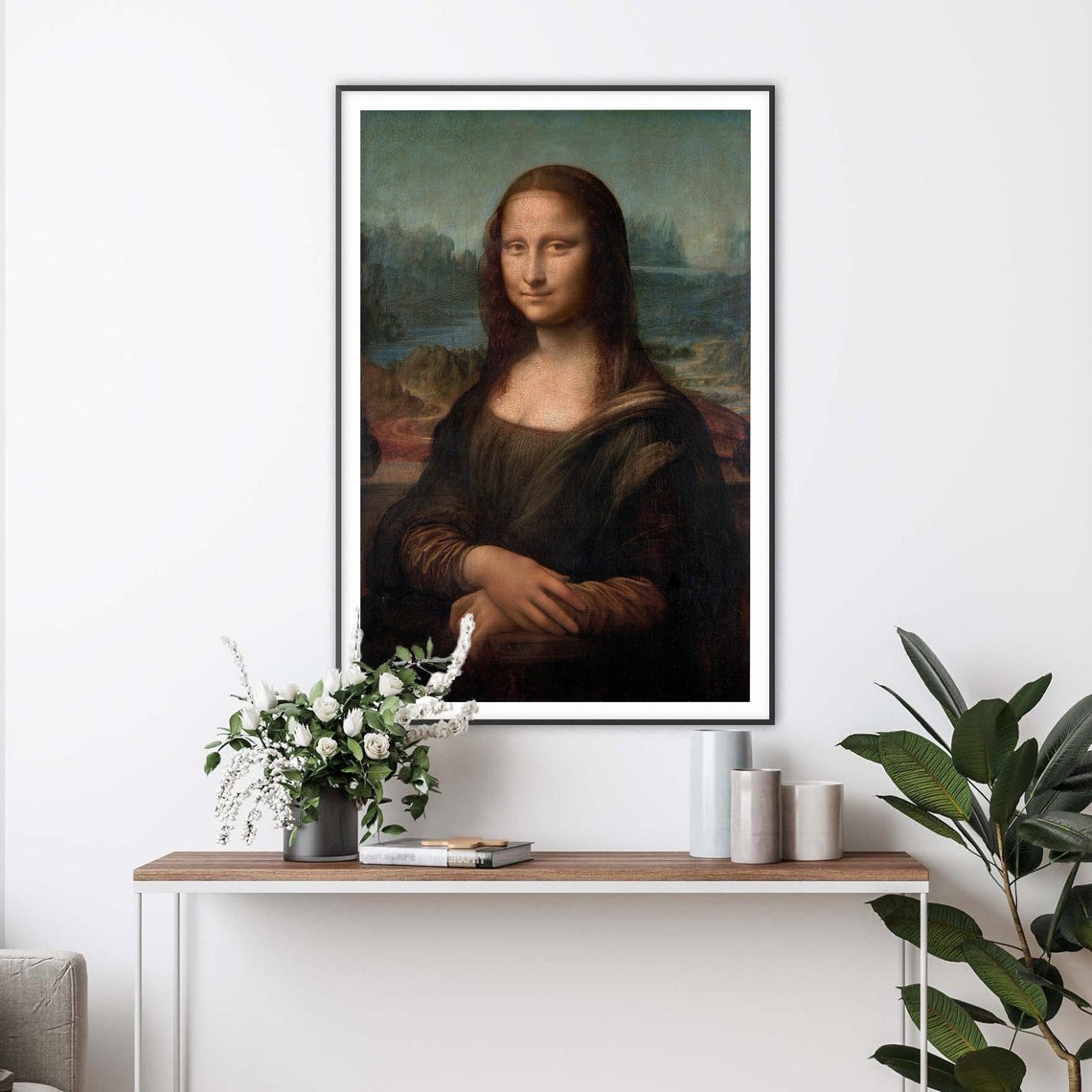 Leonardo da Vinci Mona Lisa Italian Renaissance Portrait Art Poster - Image 2