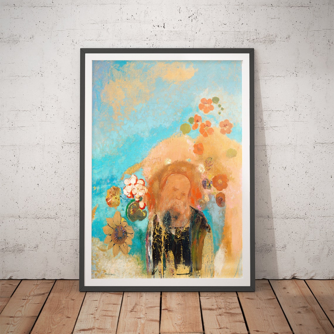 Odilon Redon Evocation of Roussel Symbolist Dream Vision Art Poster