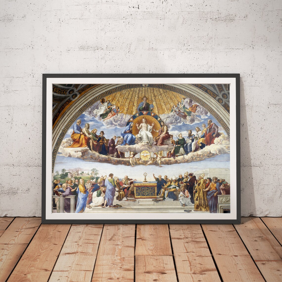 Disputation Of The Holy Sacrament, Vintage Art Print