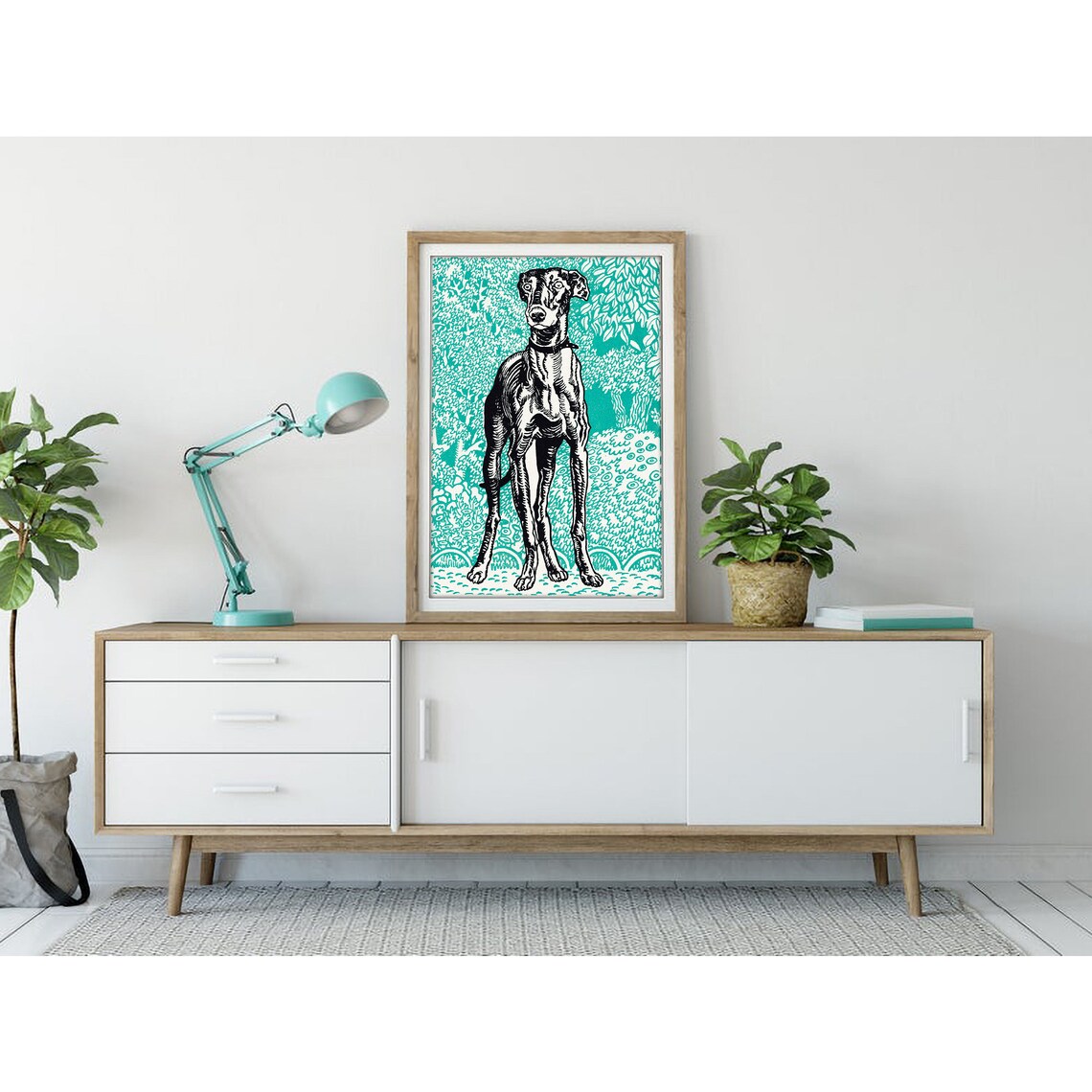 Greyhound Vintage Art Print, Classic Wall Decor - Image 3