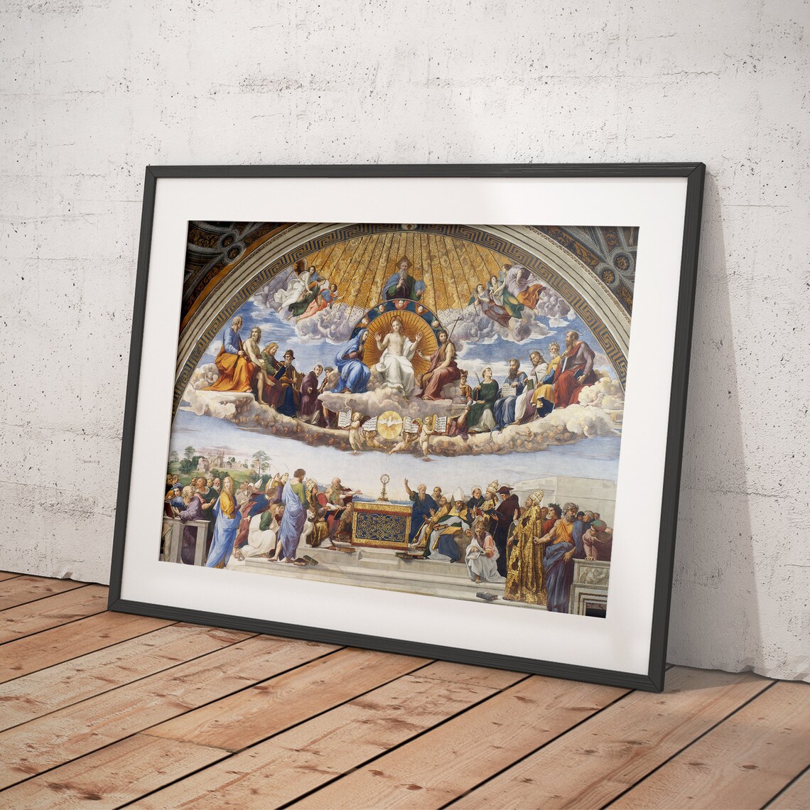 Disputation Of The Holy Sacrament, Vintage Art Print - Image 4