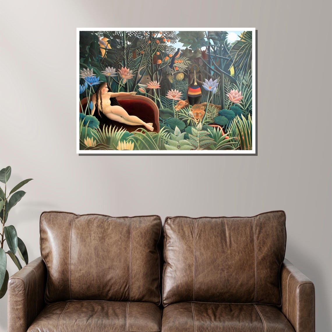 Henri Rousseaus The Dream Iconic Jungle Painting Symbolic And Mystical Art Gift For Nature And Surrealism Lovers - Image 2