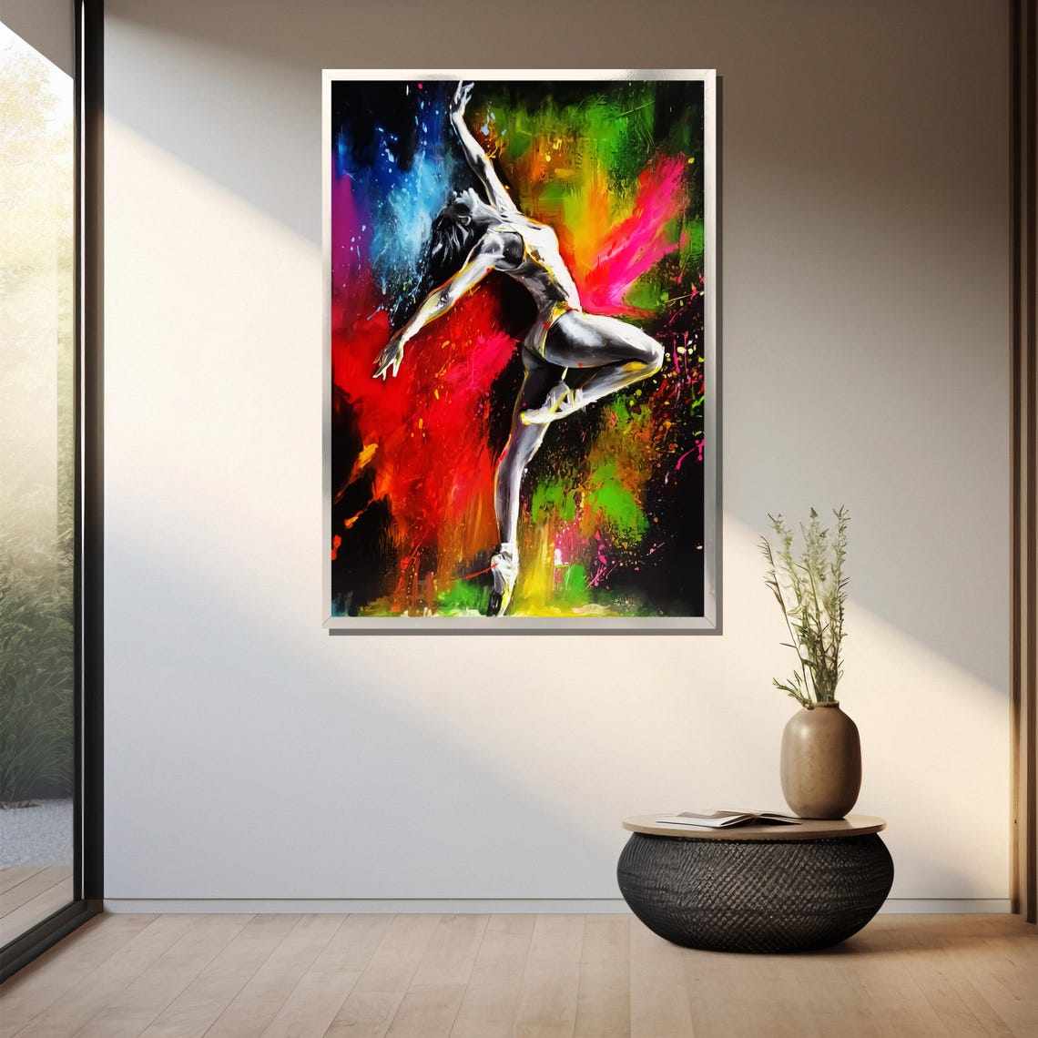 Colorful Dance Expression Painting Energetic Wall Art Gift For Ballet And Dance Enthusiasts - Image 3