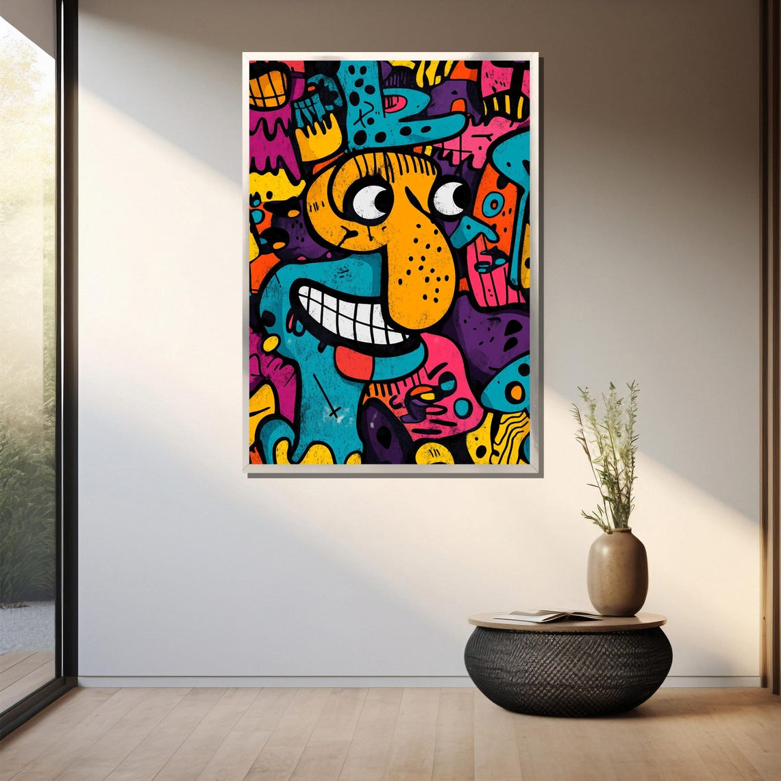 Mr Doodle Inspired Graffiti Painting Colorful Abstract Street Art Modern Pop Art Wall Decor Bold Urban Artwork Unique Gift Idea - Image 3