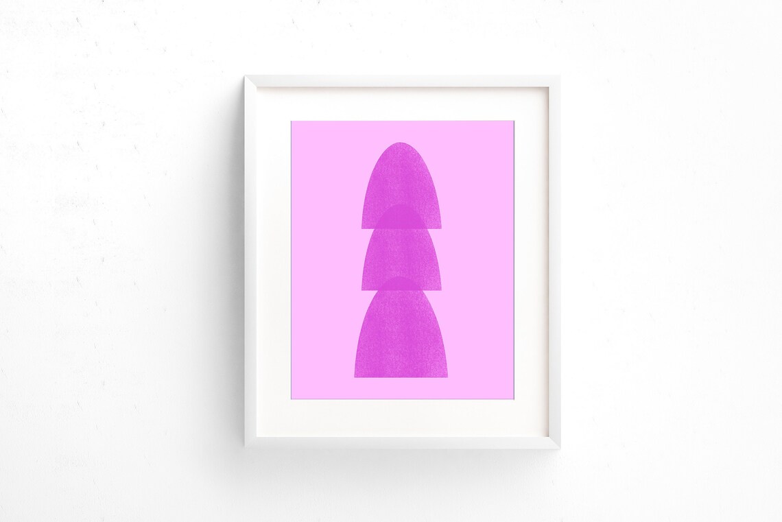 Maximalist Wall Art Art Print, Pink Nursery Decor