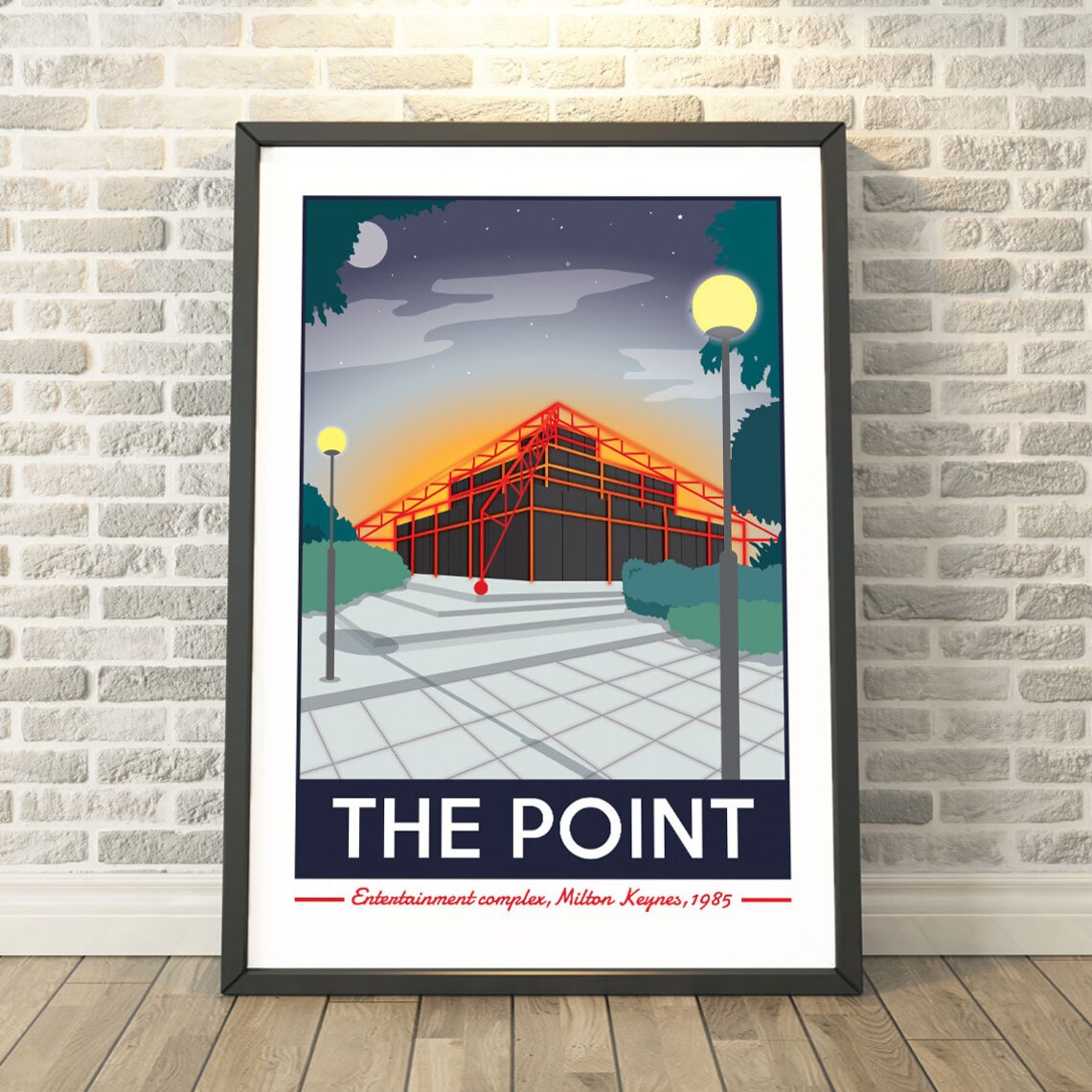 The Point, Milton Keynes Travel Poster, Buckinghamshire