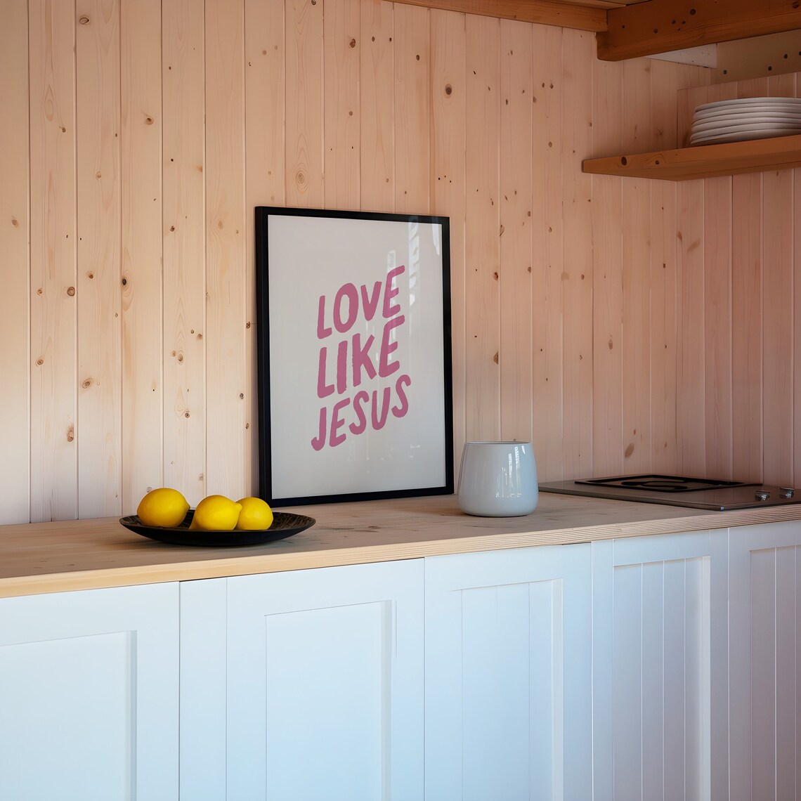 Love Like Jesus Christian Scripture Art Print - Image 3