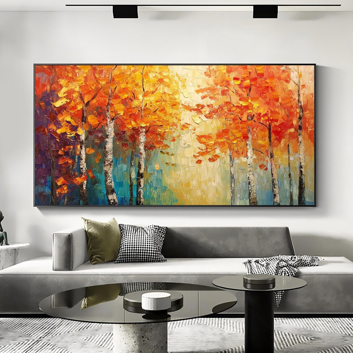 Autumn Forest Oil Painting, Nature Landscape Art Print - Image 5