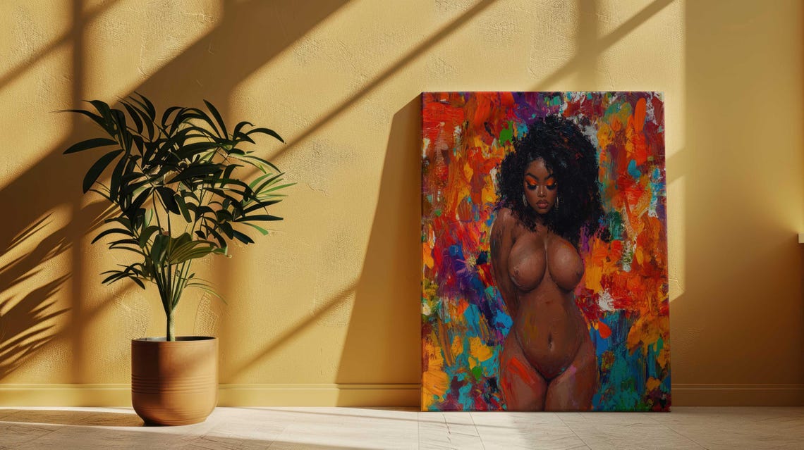 Nude Art, Sensual Wall Decor Art Print - Image 4