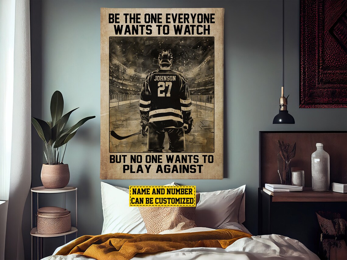 Hockey Motivation Personalized Poster Print, Gift - Image 3