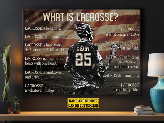 What Is Lacrosse Personalized Print Lacrosse Poster Print Lacrosse Gift For Boy Man